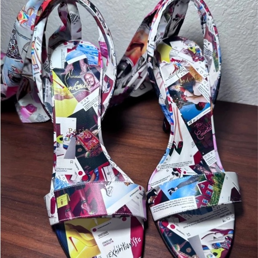 Christian Louboutin Vibrant Collage Heels